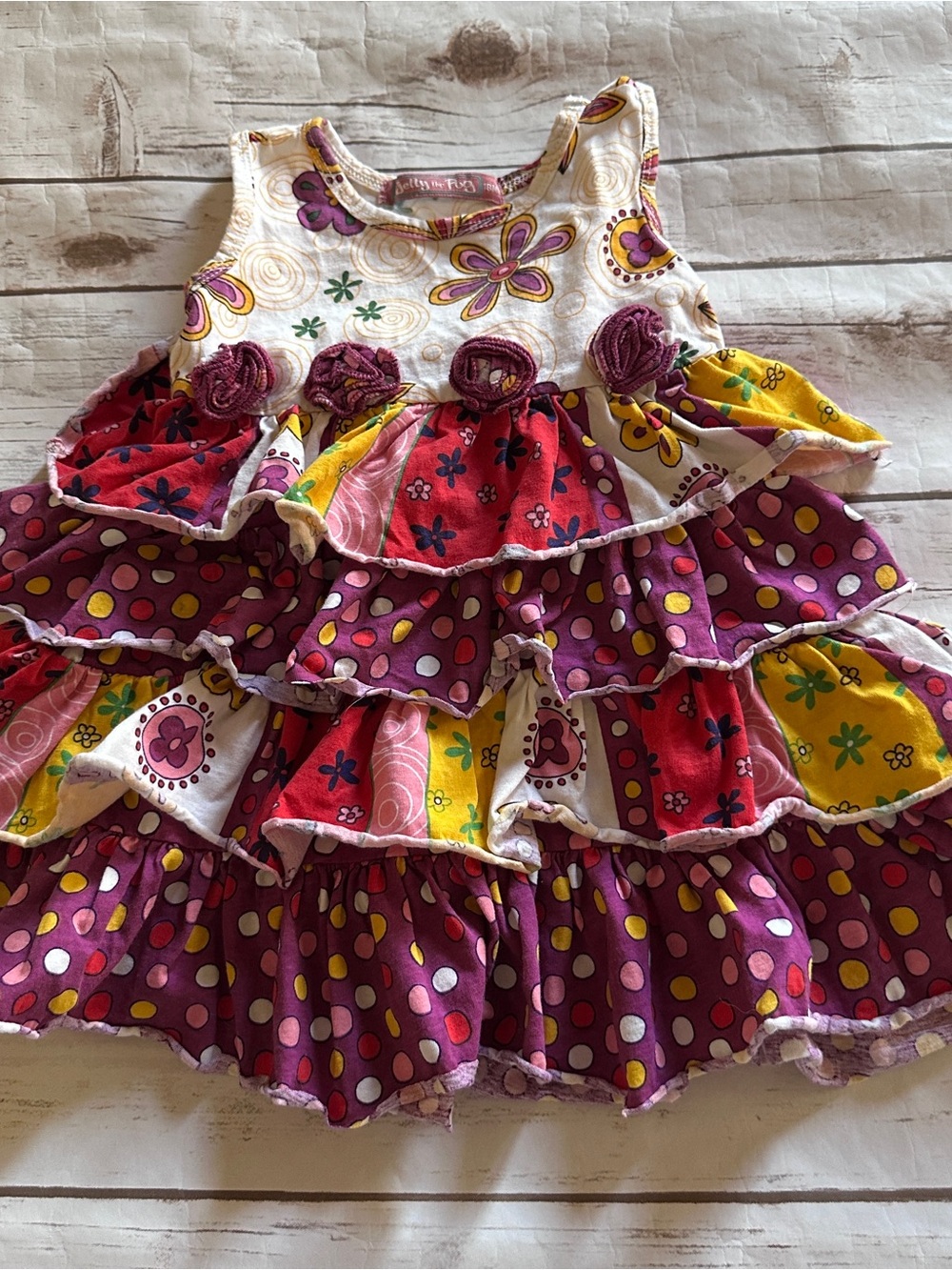 Jelly the pug floral dress